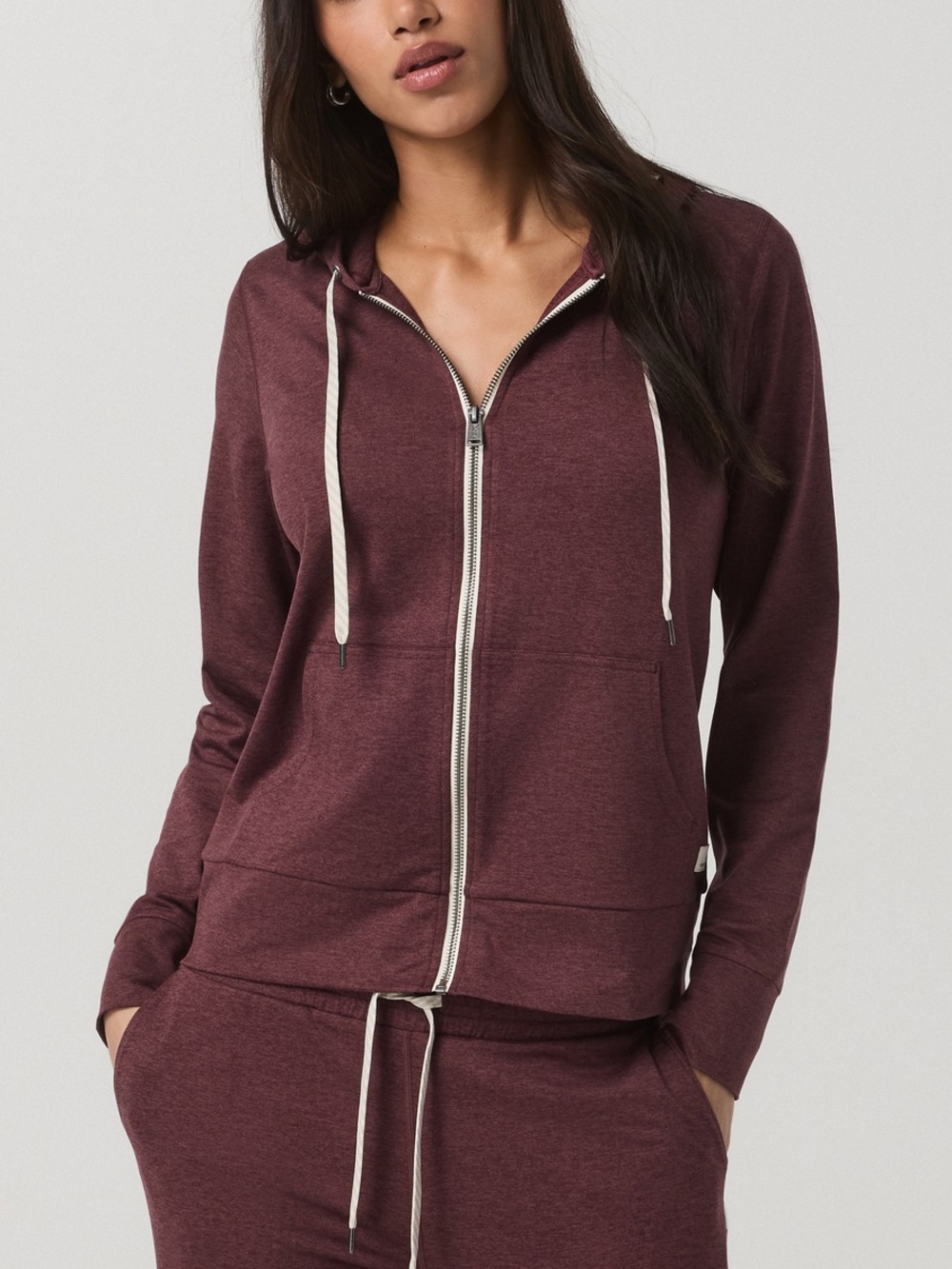 NWOT Vuori Halo Performance Hoodie 2.0 Fig Heather M DreamKnit Casual Full Zip